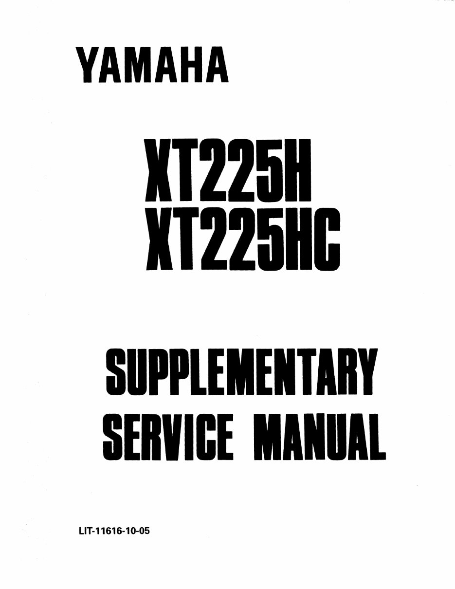 1992-2000 Yamaha XT225 SEROW Service Manual Repair Manuals -and- Owner's Manual, Ultimate Set preview img 2