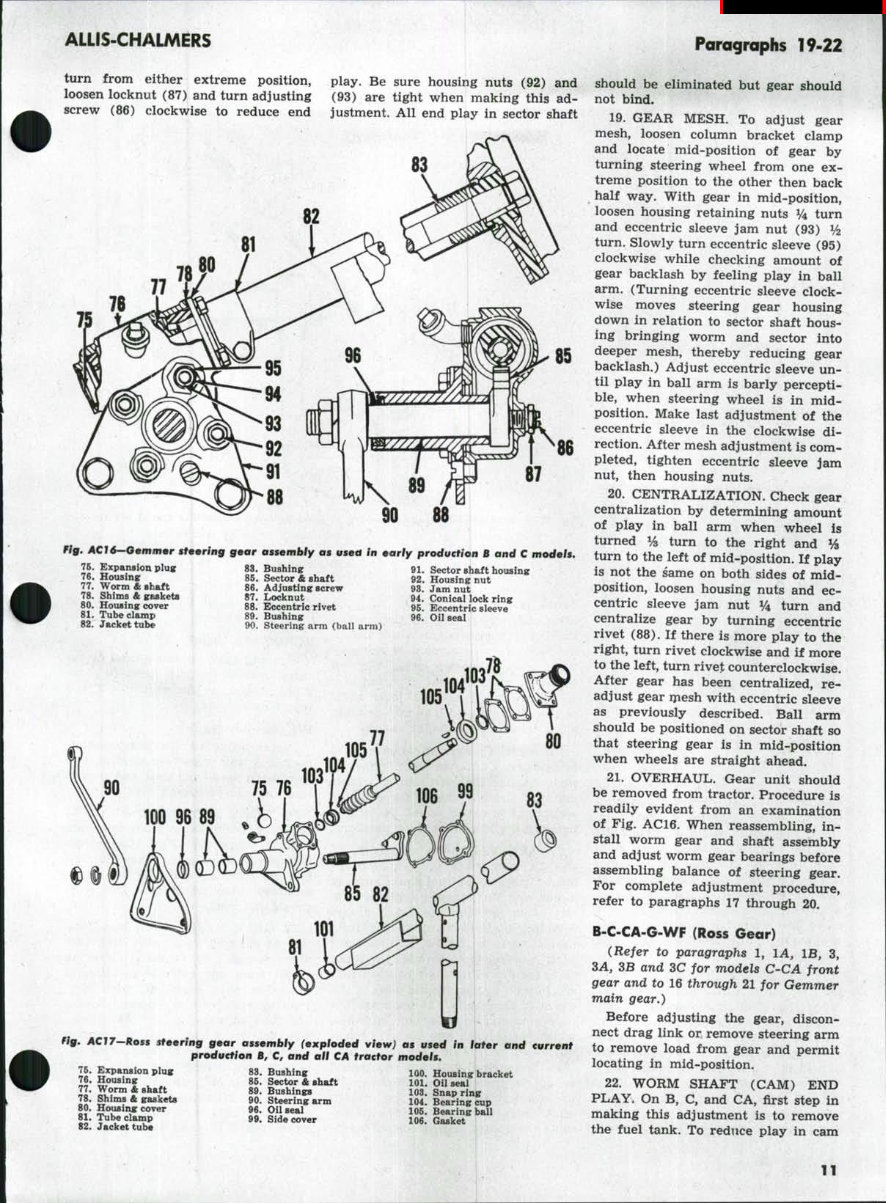 Allis Chalmers WD45 Tractor OEM Service & Repair Manual preview img 10