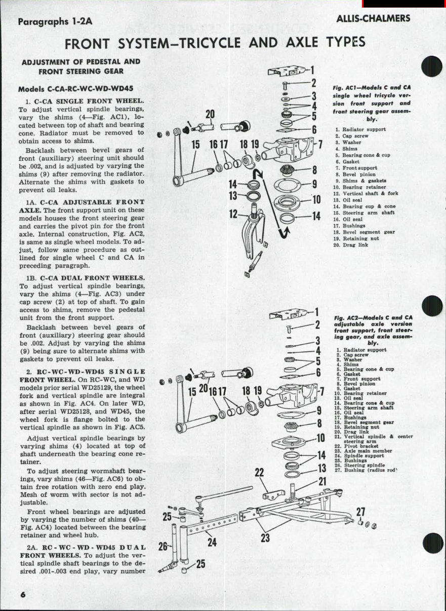 Allis Chalmers WD45 Tractor OEM Service & Repair Manual preview img 5