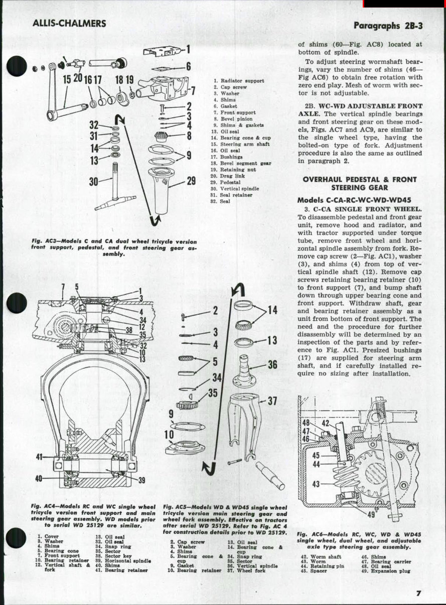 Allis Chalmers WD45 Tractor OEM Service & Repair Manual preview img 6