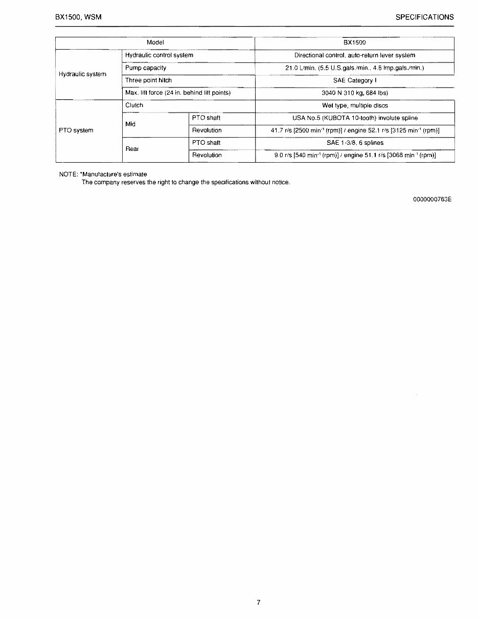 Kubota Bx1500 Sub Compact Tractor Service Workshop Manual preview img 7
