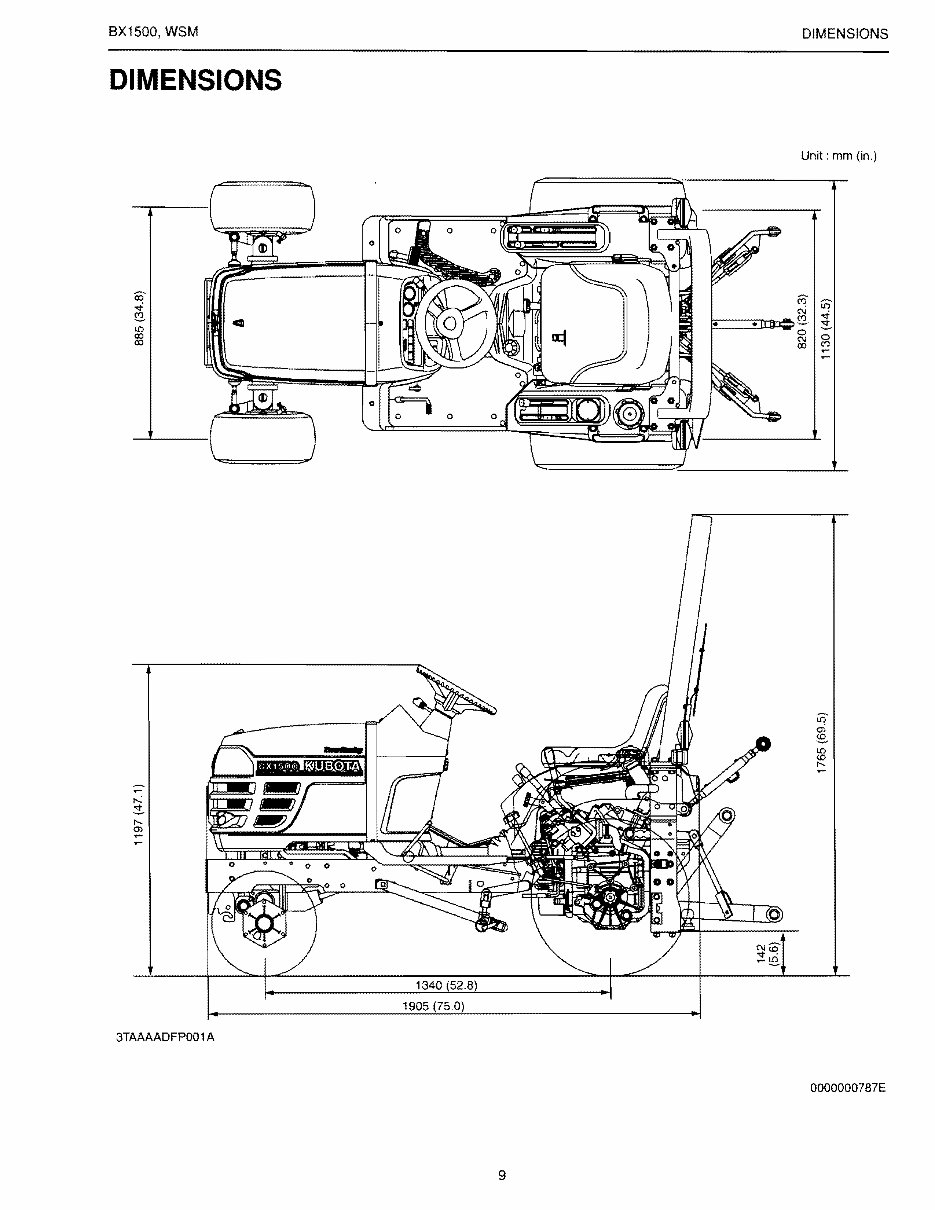 Kubota Bx1500 Sub Compact Tractor Service Workshop Manual preview img 9