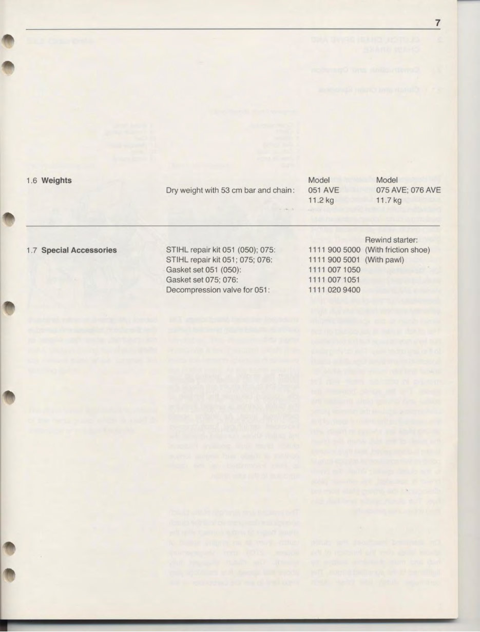 Stihl 050 051 075 076 Chainsaw Full Service & Repair Manual preview img 9