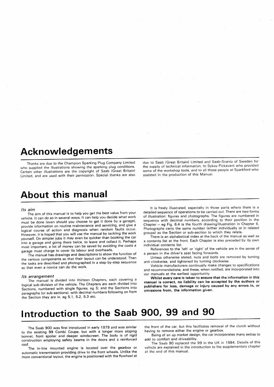 1992 Saab 900 Repair Manual preview img 2