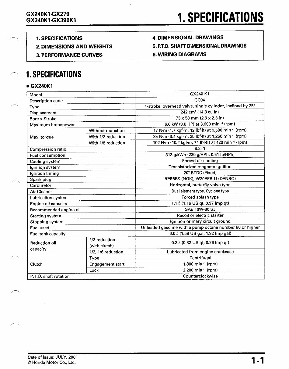 HONDA GX390 HORIZONTAL SHAFT Engine Repair Manual preview img 4