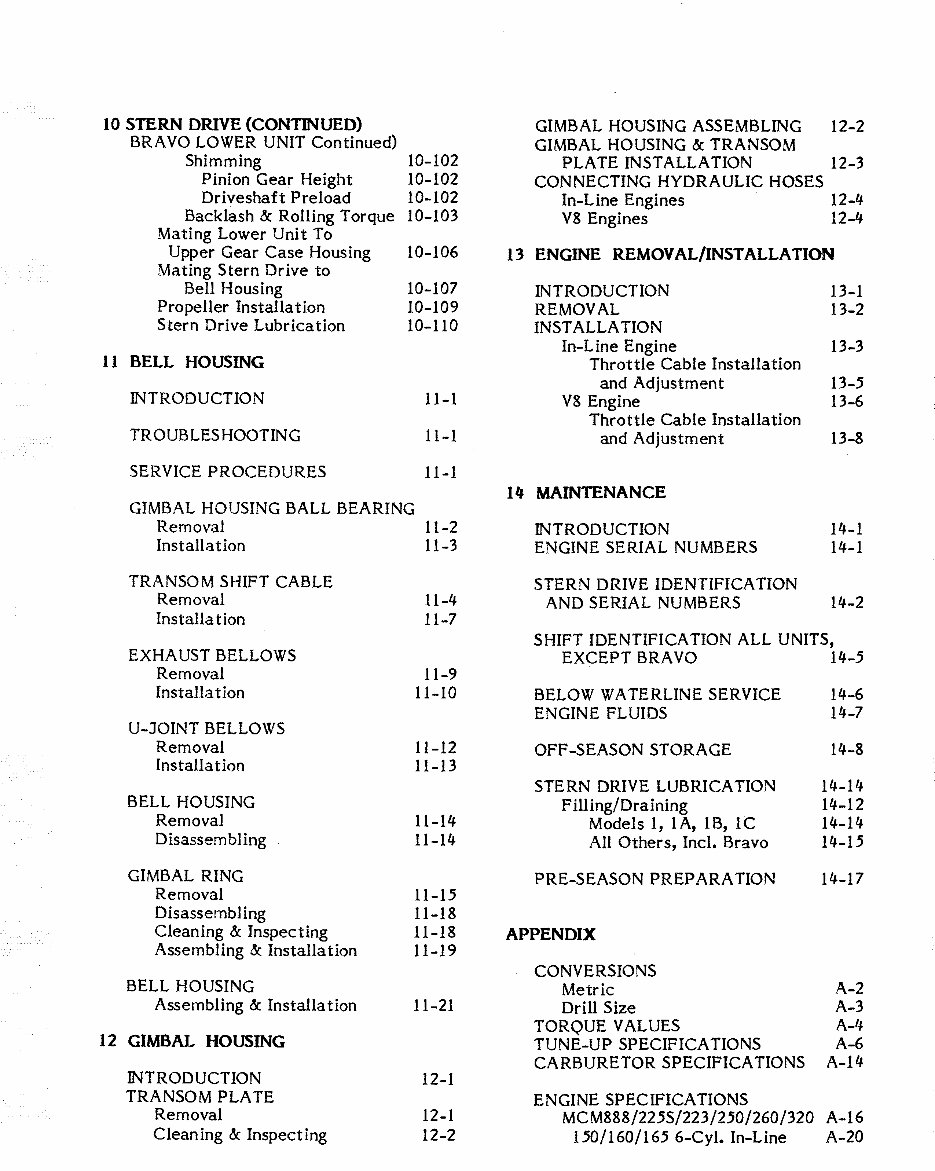 1964-1991 Mercruiser Sterndrives OEM Service & Repair Manual preview img 7