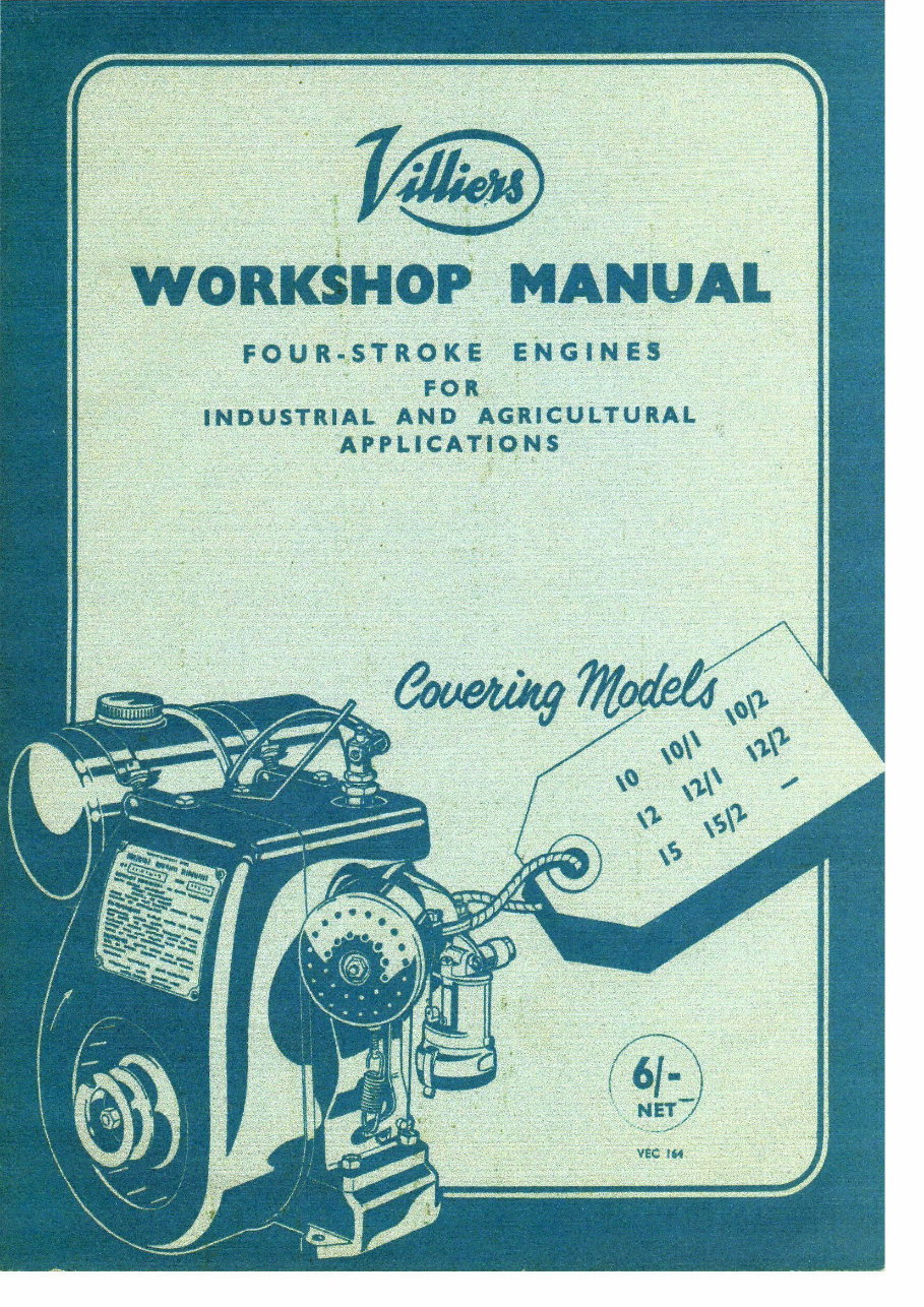 Villiers Stationary Engine 10 12 - 15 Workshop Manual preview img 1