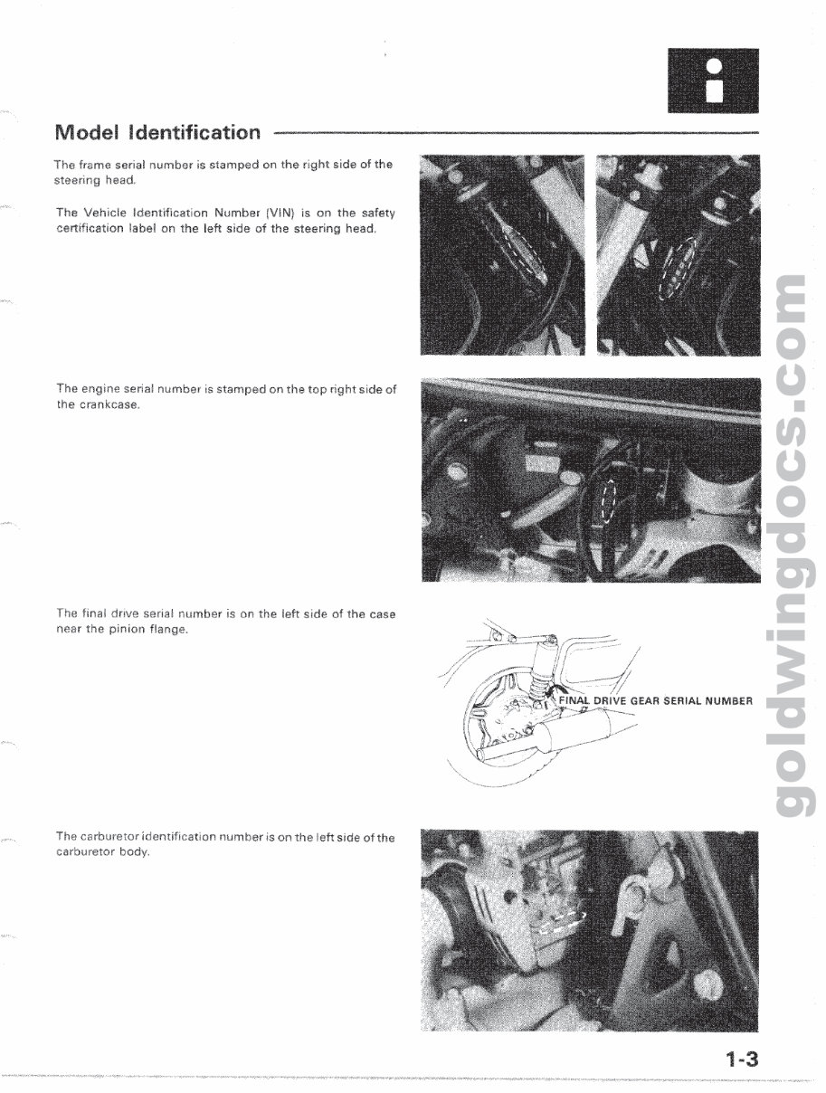 1980-1983 Honda GL1100 Gold Wing Service & Repair Manual preview img 4