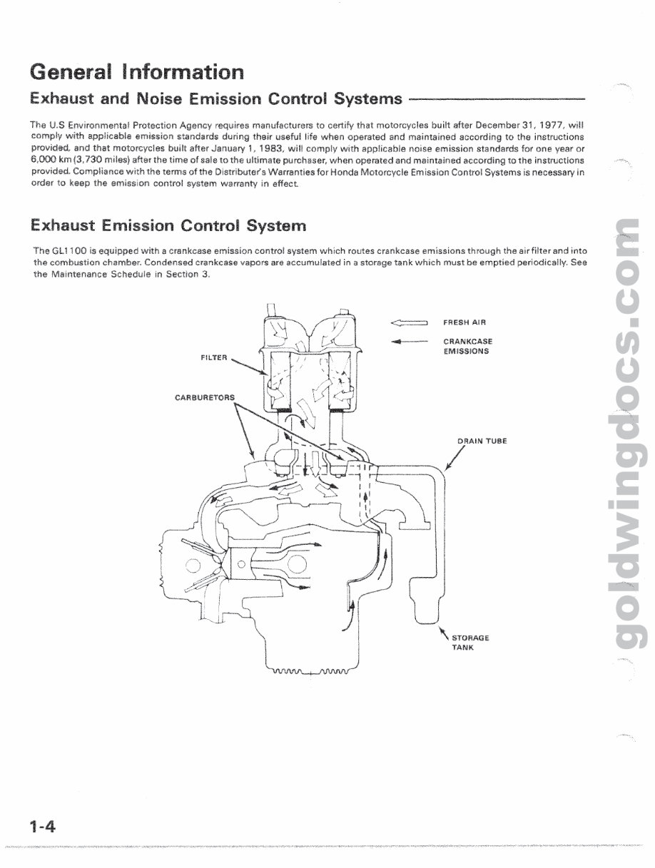 1980-1983 Honda GL1100 Gold Wing Service & Repair Manual preview img 5