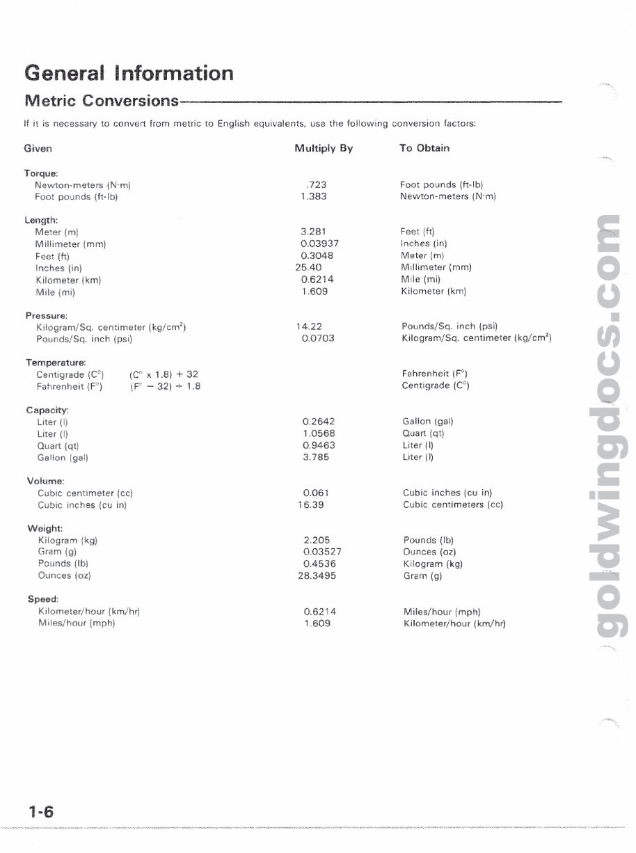1980-1983 Honda GL1100 Gold Wing Service & Repair Manual preview img 7