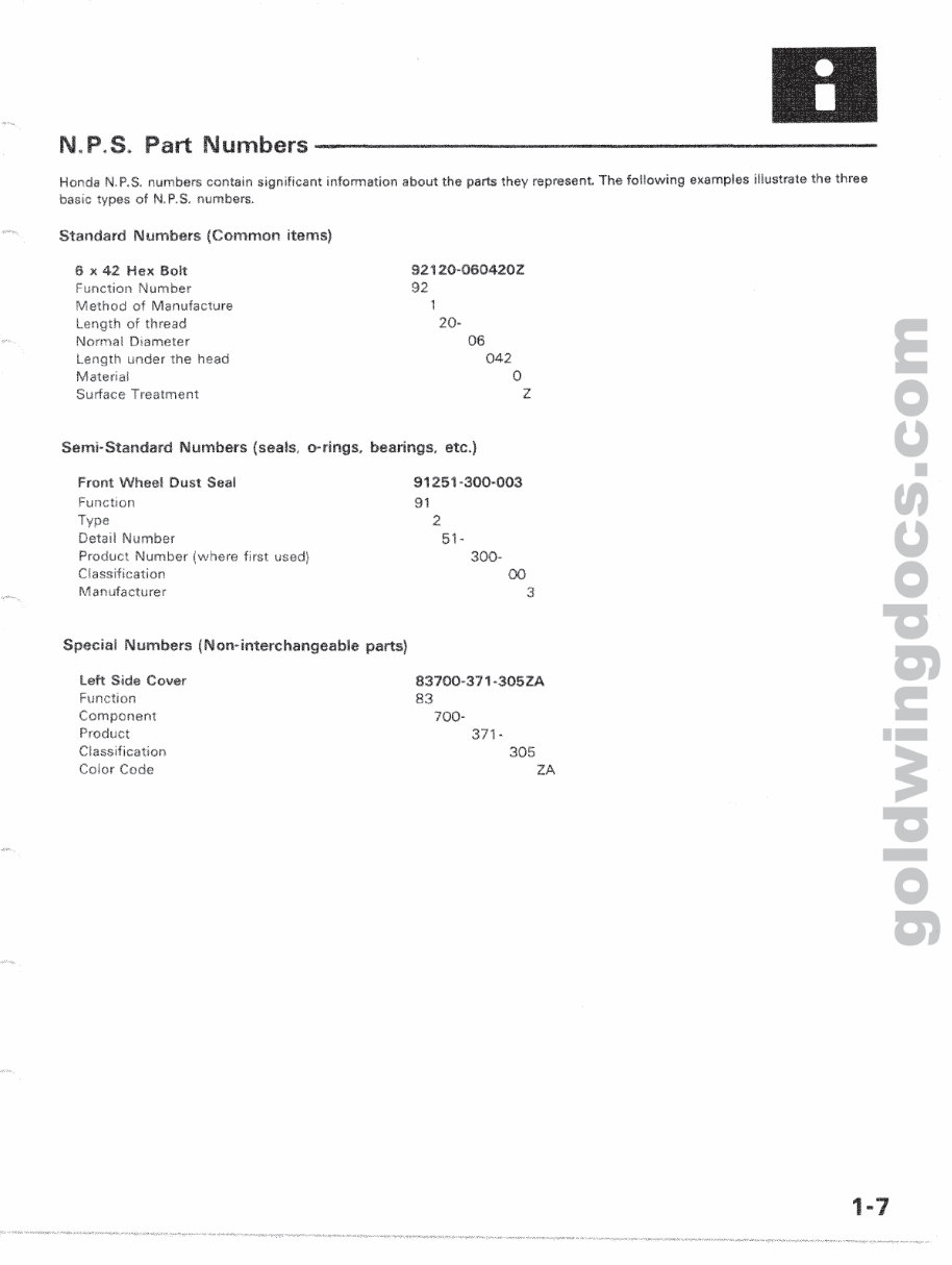 1980-1983 Honda GL1100 Gold Wing Service & Repair Manual preview img 8