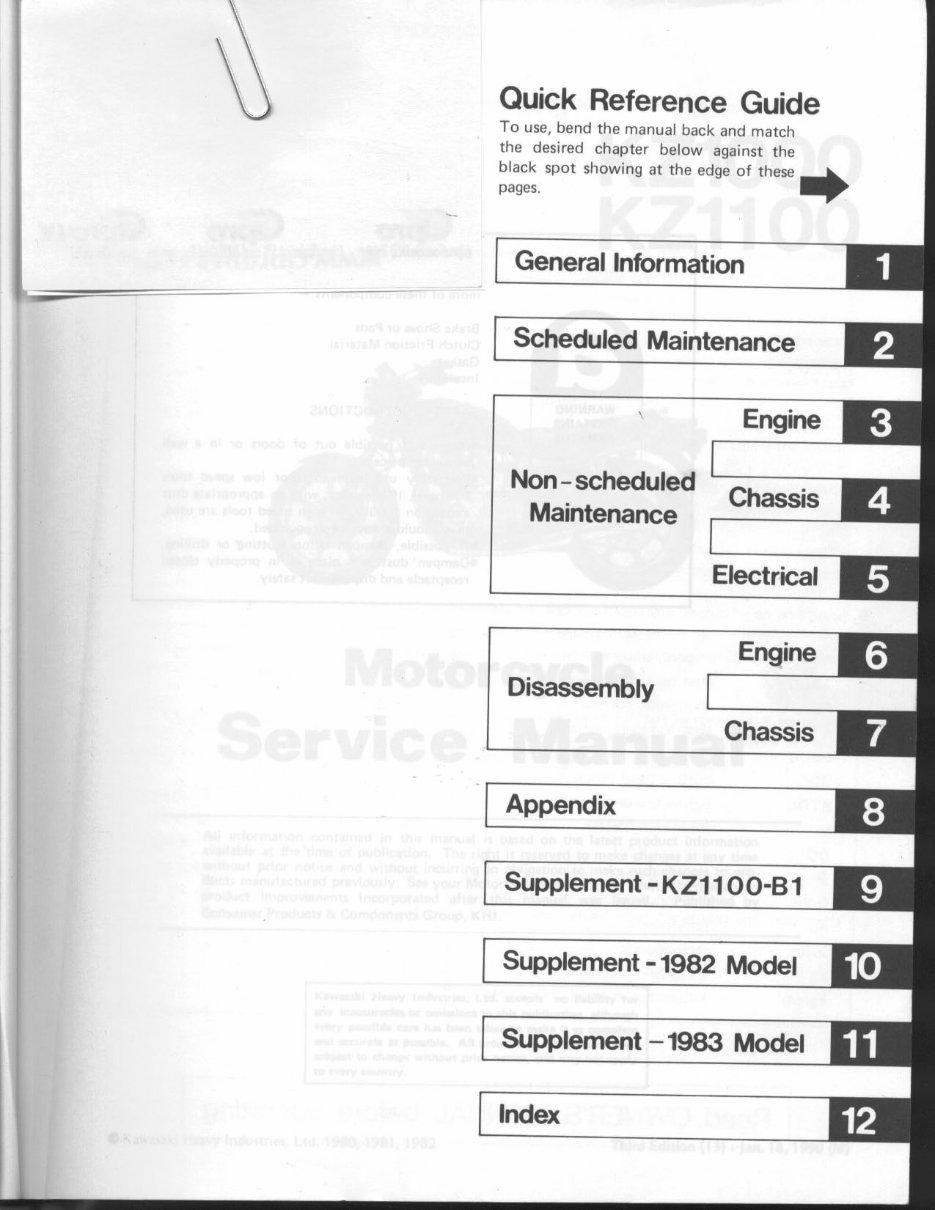 1981-1982 Kawasaki KZ1000/1100 LTD Service & Repair Manual preview img 2