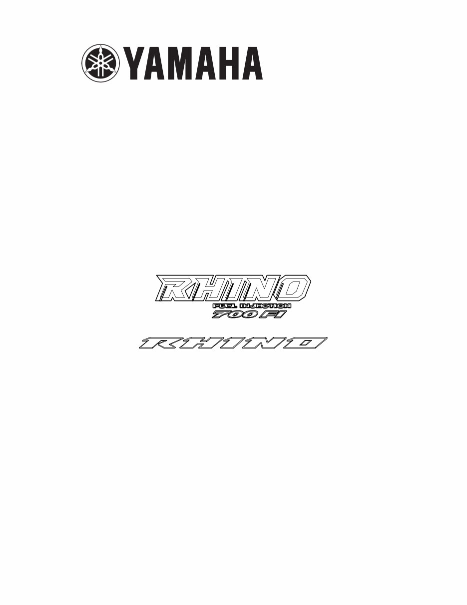 2008-2013 Yamaha Rhino 700 EFI Service & Repair Manual preview img 1