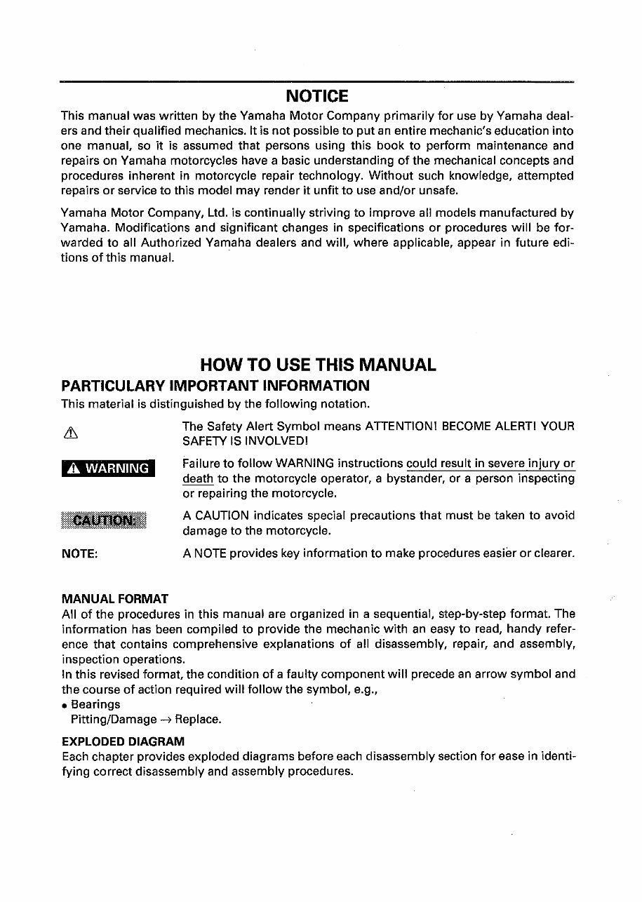 YAMAHA V50 V80 Service Manual | Download Manual