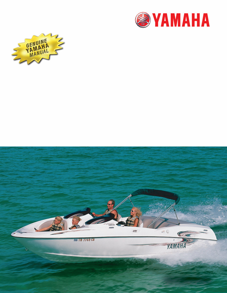 2000 Yamaha LS2000 Boat Service Manual preview img 1