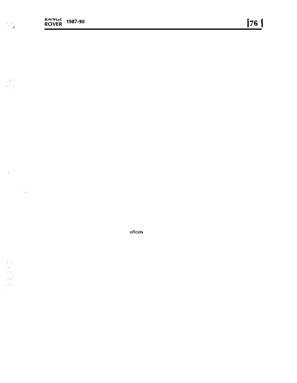 Land Rover Range Rover Classic 1990-1995 Service Manual preview img 7