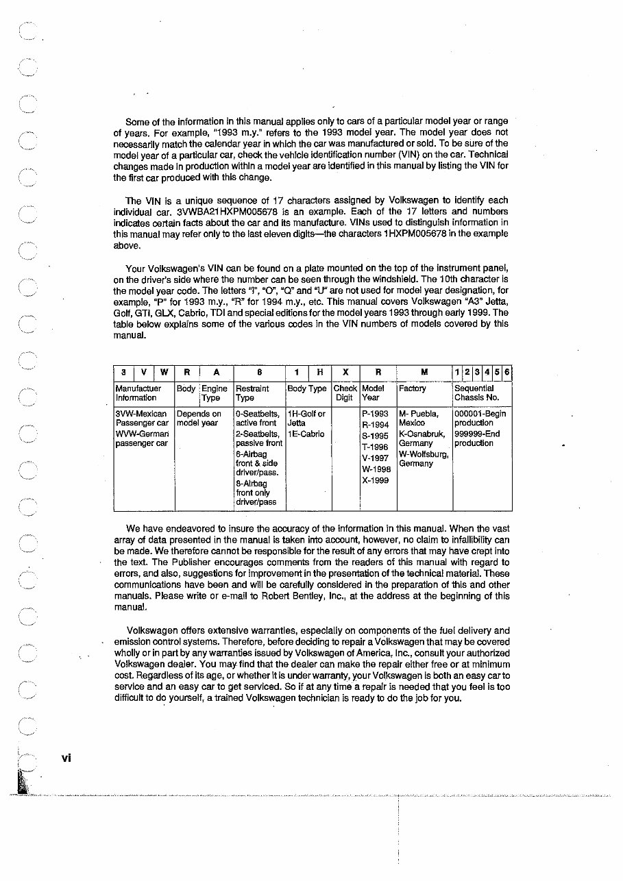 1993-1999 Volkswagen Jetta, Golf, GTI, Cabrio Service & Repair Manual preview img 4