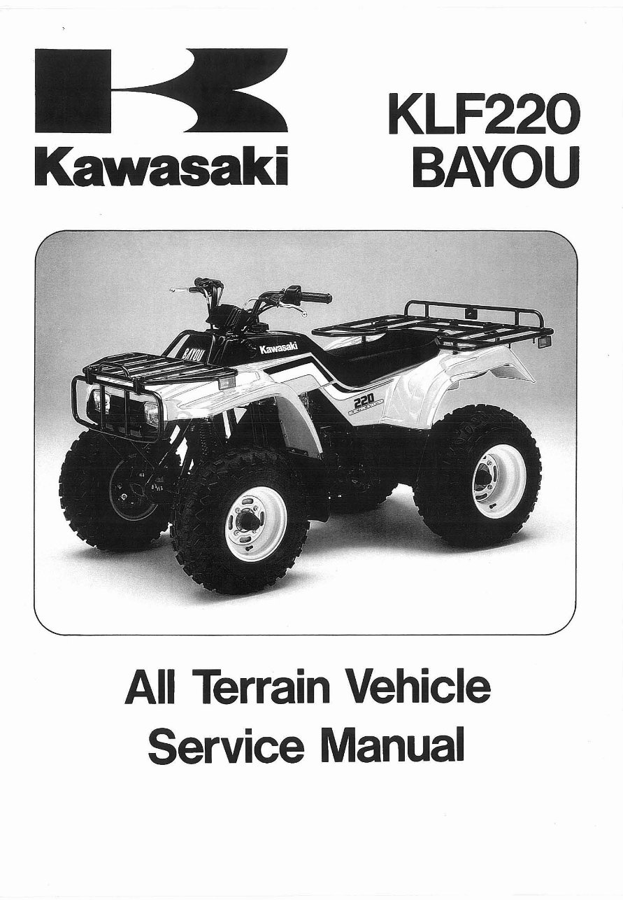 1988-2002 Kawasaki Bayou 220 KLF220 Service & Repair Manual preview img 1