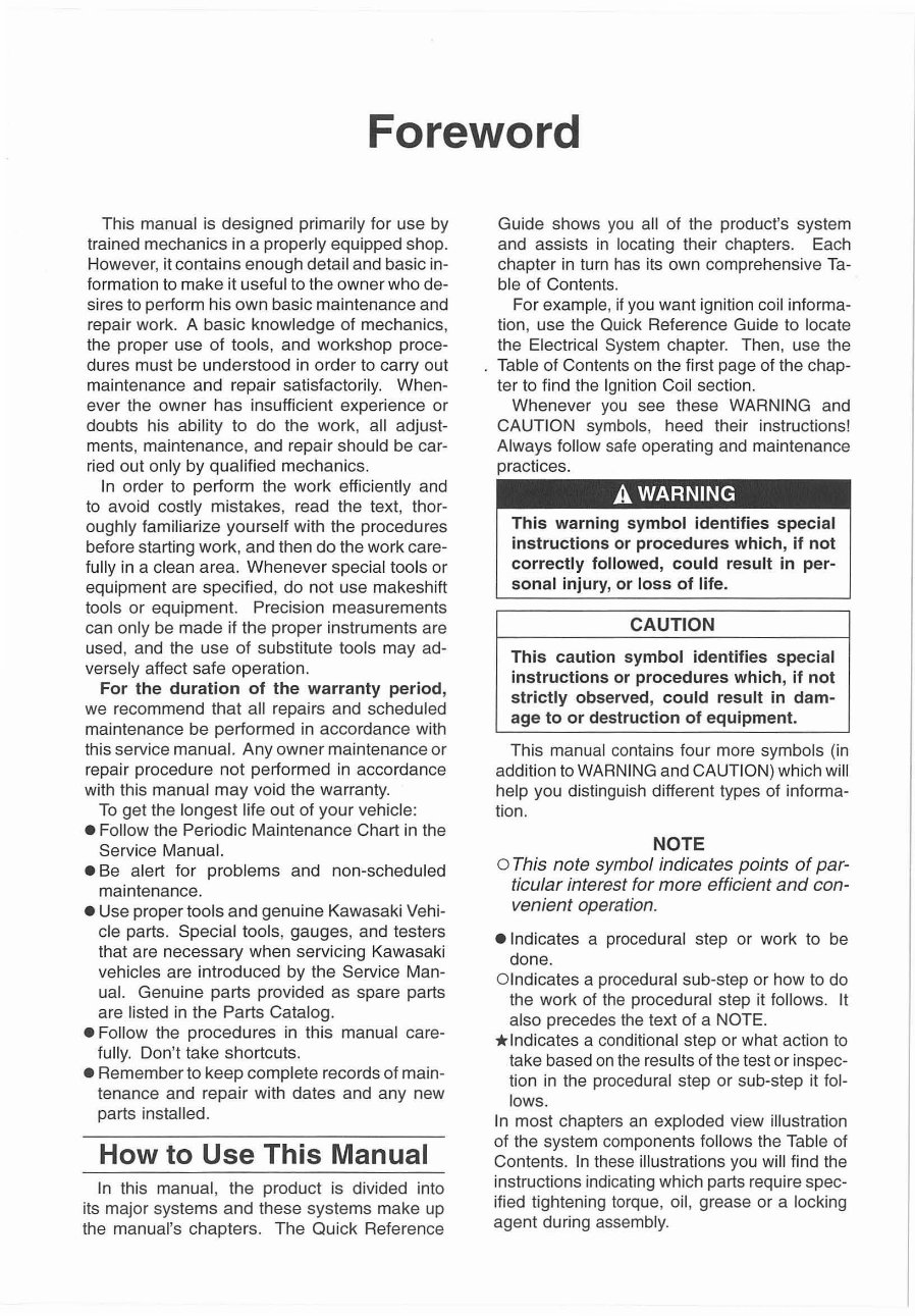 1988-2002 Kawasaki Bayou 220 KLF220 Service & Repair Manual preview img 6