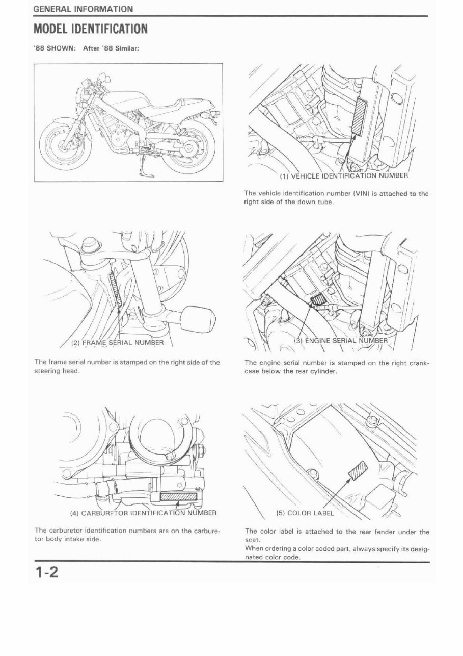 1988-1991 Honda NT650 Hawk GT Service & Repair Manual preview img 5