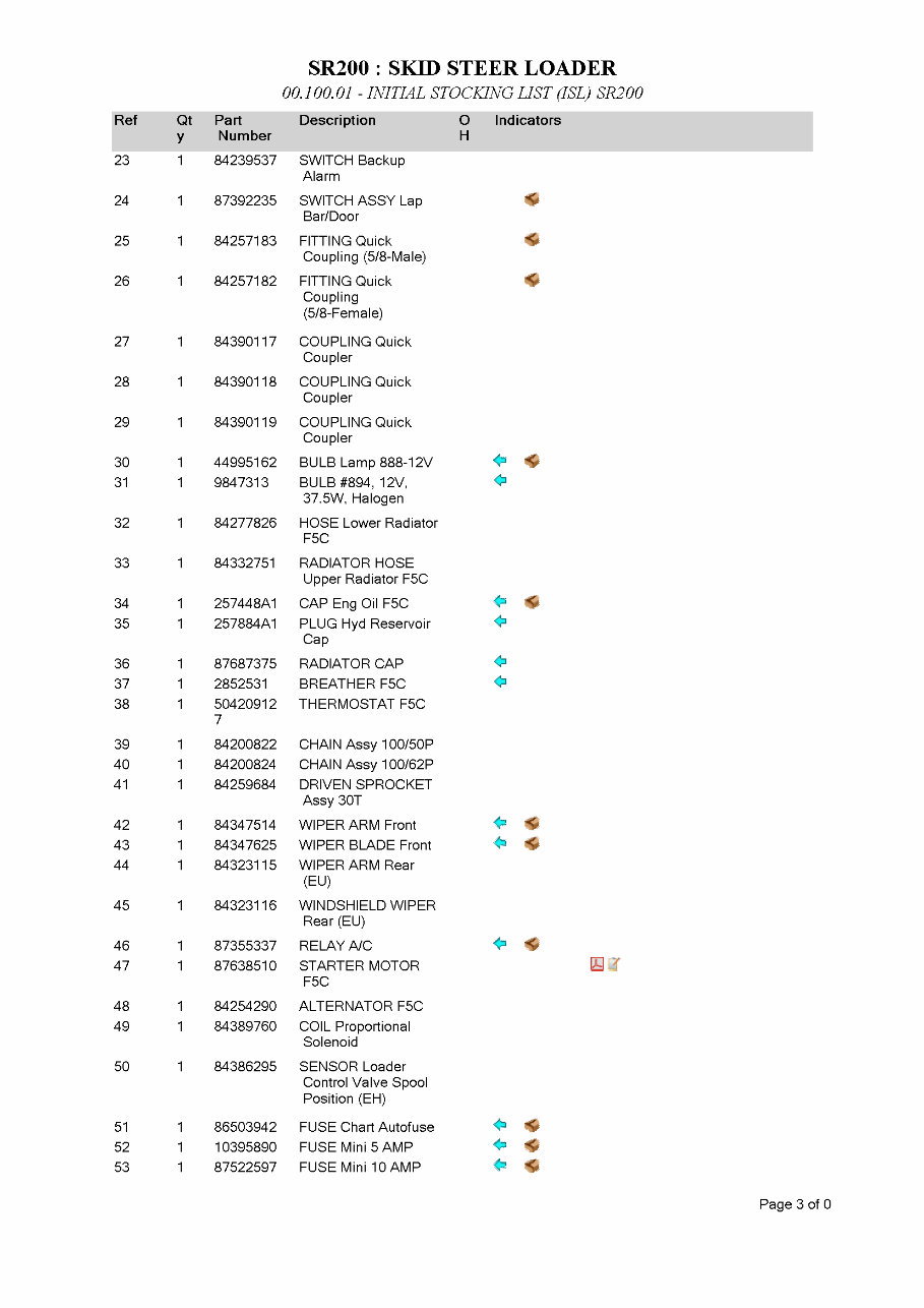 CASE SR200 Skid Steer Loader Parts Catalog Manual preview img 10