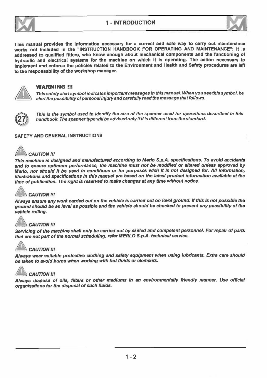 Merlo P60 10 Telescopic Handler Complete Workshop Service Repair Manual preview img 4