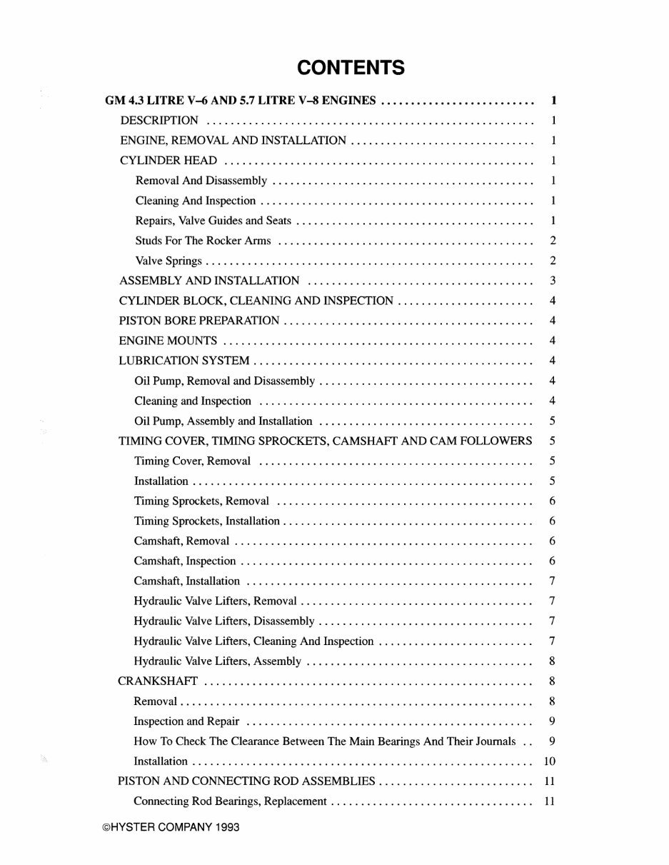 Hyster C007 (H150H H165H H180H H200HS H200H H225H H250H H275H P150B P200B) Forklift Service Repair Factory Manual INSTANT DOWNLO preview img 3