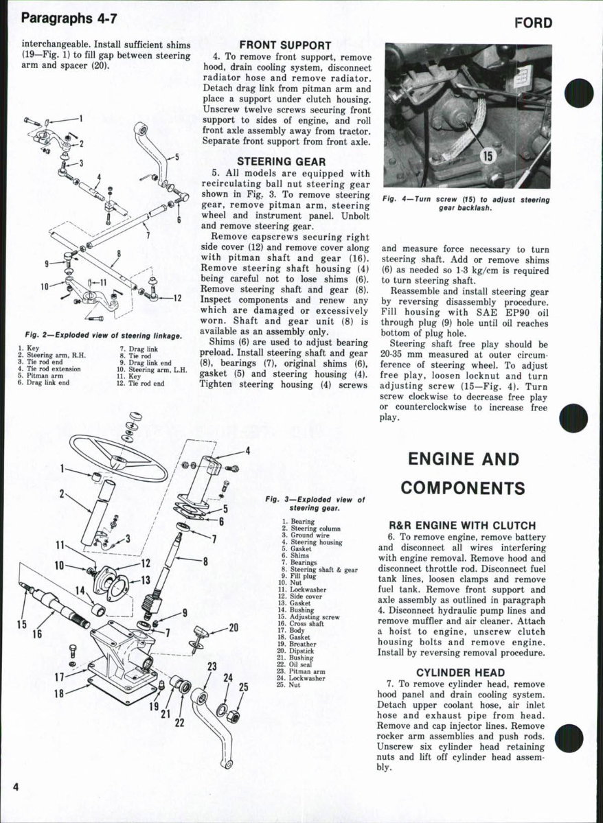 Ford Series 1000-1600 Tractors OEM Service & Repair Manual preview img 3