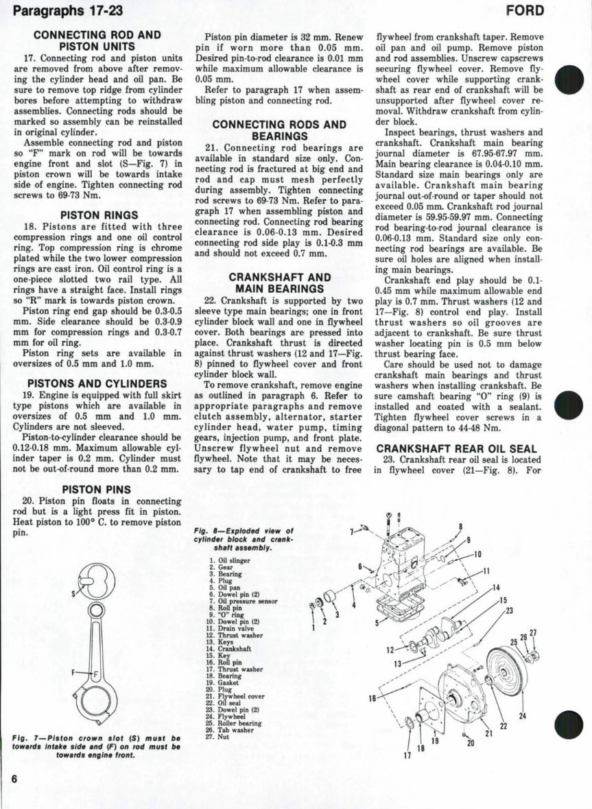 Ford Series 1000-1600 Tractors OEM Service & Repair Manual preview img 5