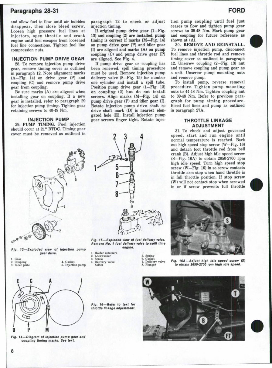 Ford Series 1000-1600 Tractors OEM Service & Repair Manual preview img 7