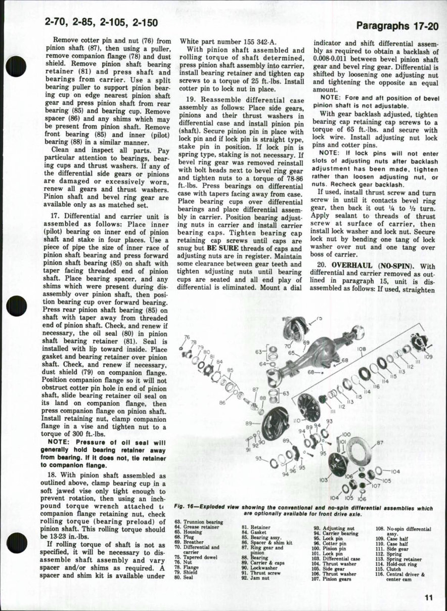 White 2-70 / 2-85 / 2-105 / 2-150 Tractor Service & Repair Manual preview img 10