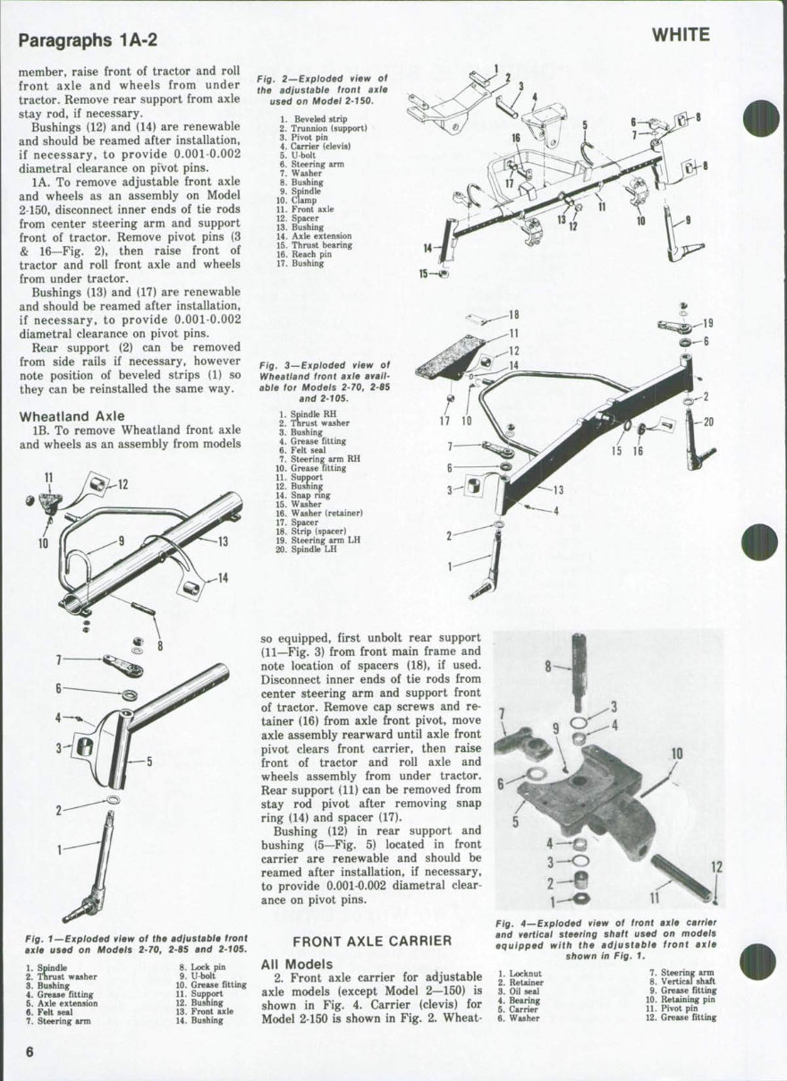 White 2-70 / 2-85 / 2-105 / 2-150 Tractor Service & Repair Manual preview img 5