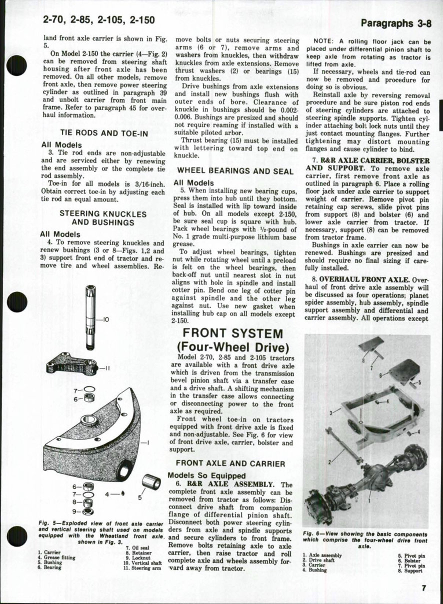 White 2-70 / 2-85 / 2-105 / 2-150 Tractor Service & Repair Manual preview img 6