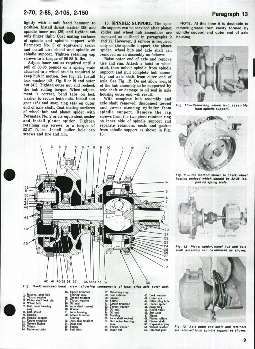 White 2-70 / 2-85 / 2-105 / 2-150 Tractor Service & Repair Manual preview img 8