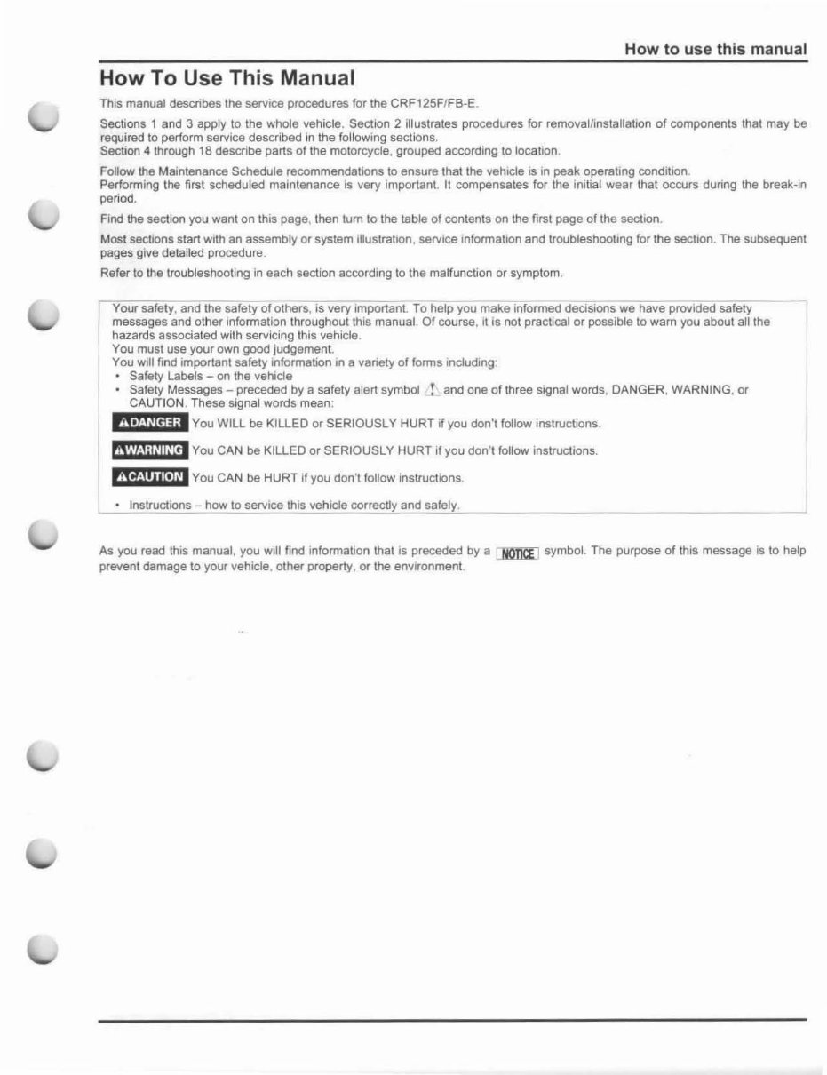 2014-2015 Honda CRF125F, CRF125FB OEM Service & Repair Manual preview img 3