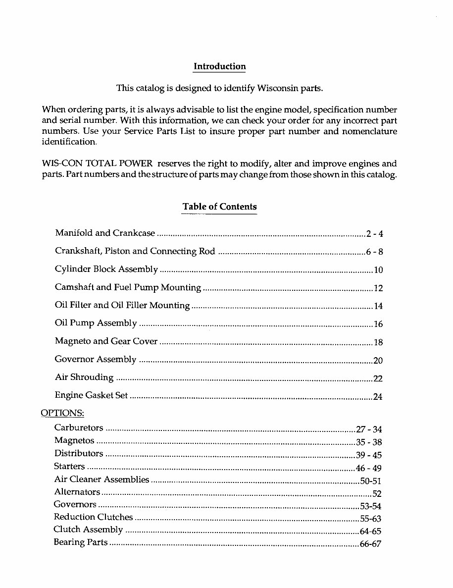 WISCONSIN VH4D Engine Workshop Service Repair & Parts Manual preview img 3