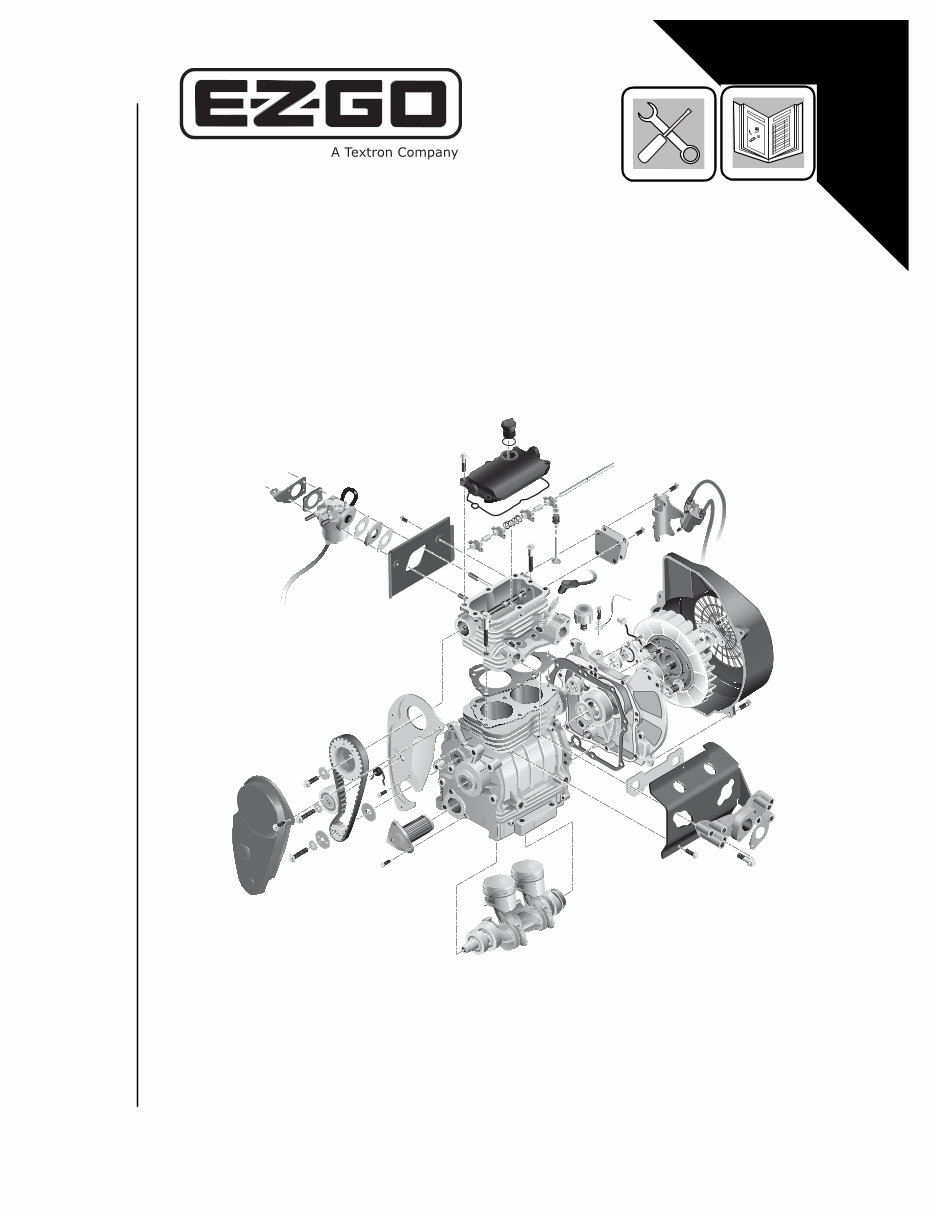 E-Z-GO 295cc/350cc 4-Cycle Engines OEM Service & Repair Manual preview img 1