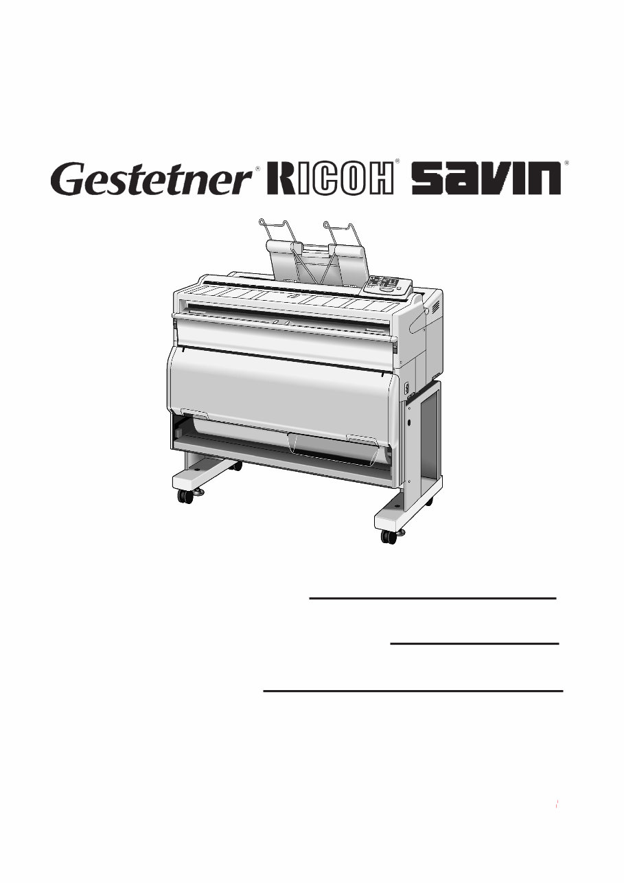 RICOH FW740 / FW750 / FW760 / FW770 / FW780 Service Repair Manual + Parts Catalog preview img 1