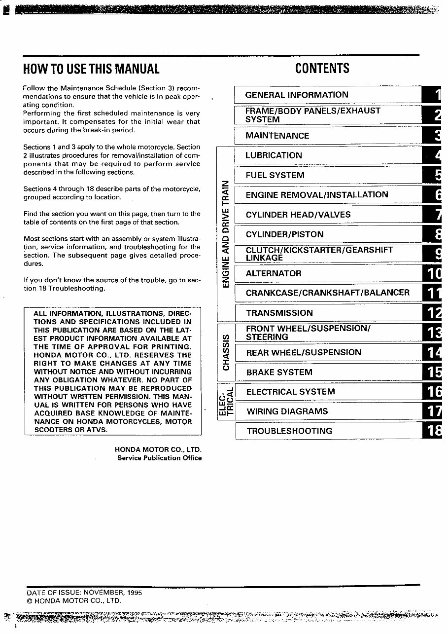1996-2000 Honda XR250 Service & Repair Manual preview img 3
