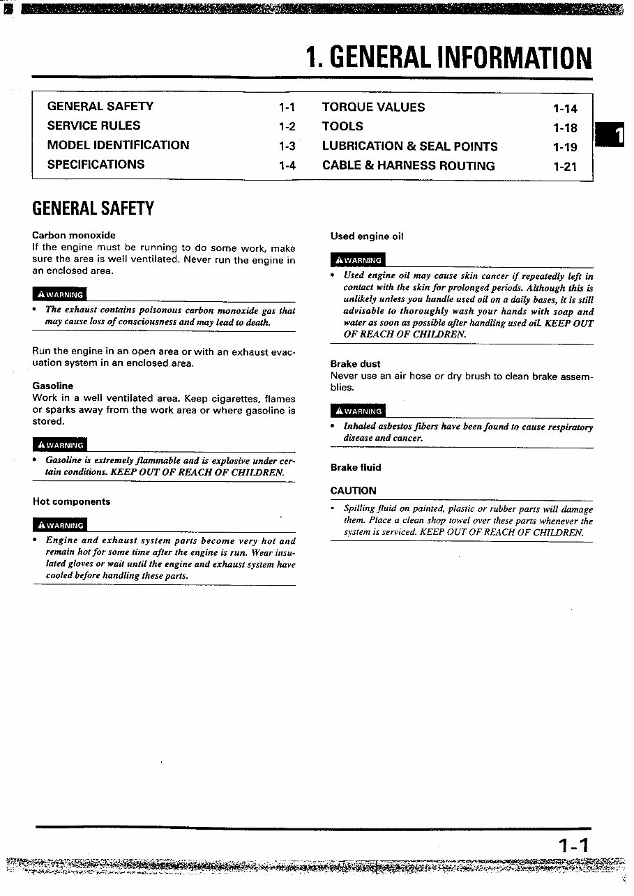 1996-2000 Honda XR250 Service & Repair Manual preview img 5