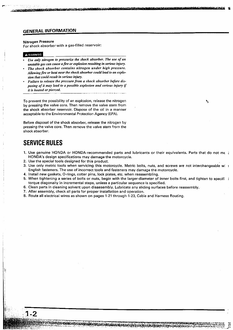 1996-2000 Honda XR250 Service & Repair Manual preview img 6