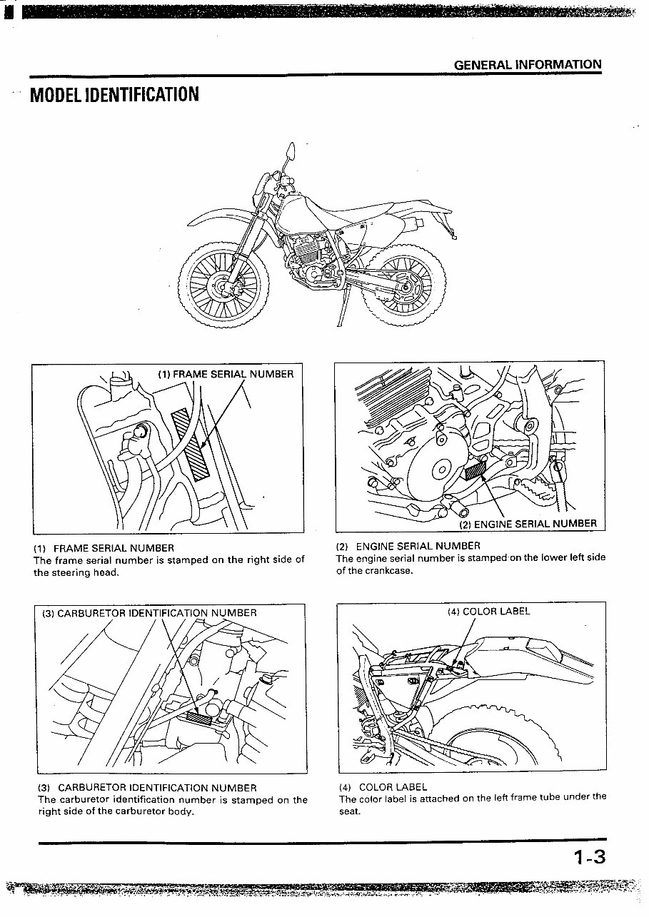 1996-2000 Honda XR250 Service & Repair Manual preview img 7