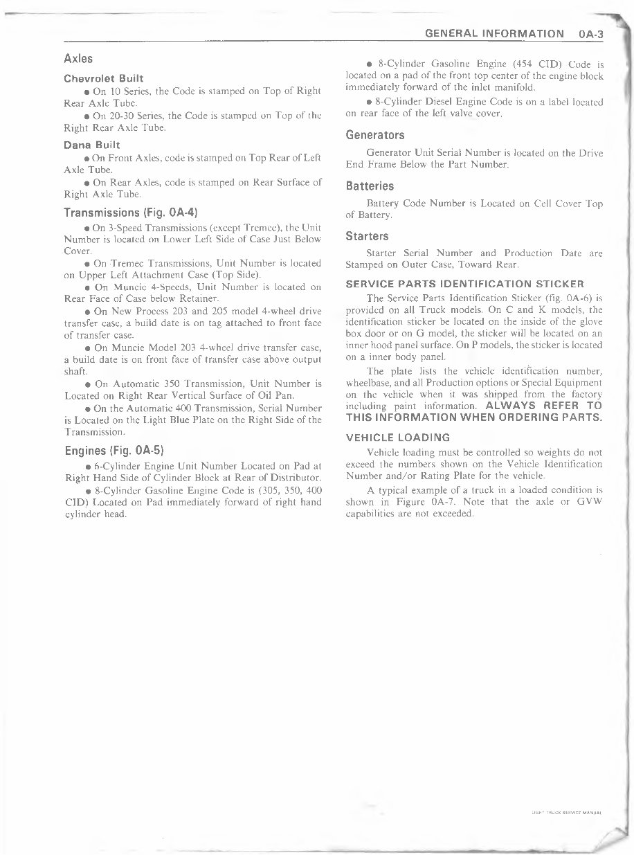 1978 Chevrolet Trucks Service & Repair Manual preview img 4
