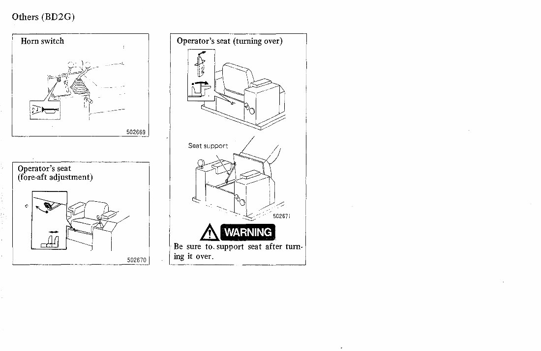 Mitsubishi BD2G Tractor BS3G Shovel Full Service & Repair Manual preview img 9