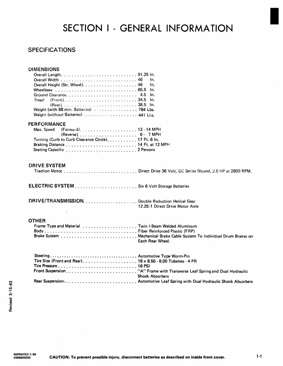 1981-1985 Club Car DS Electric Vehicle Golf Cart Repair preview img 9