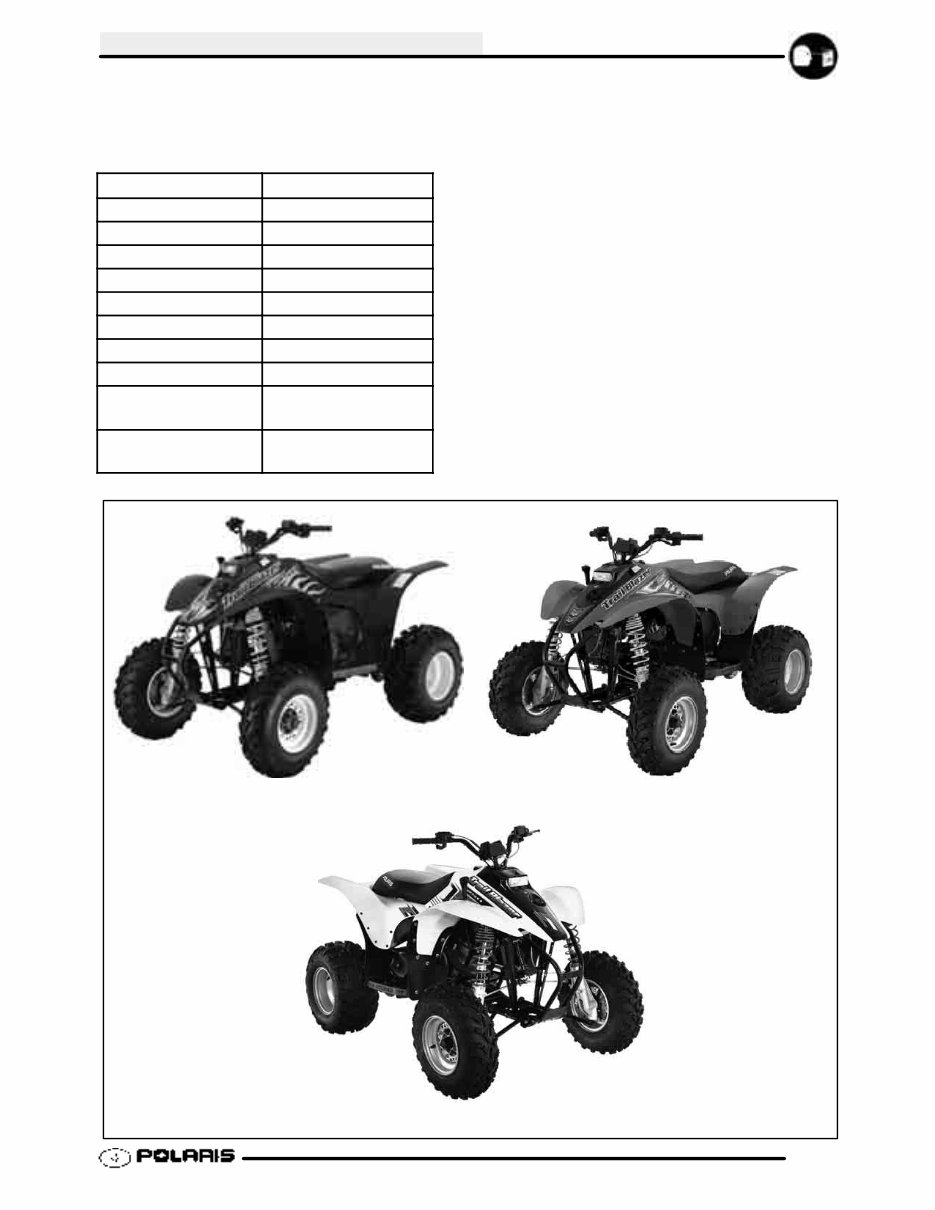 2004-2006 Polaris Trailblazer 250 ATV Service & Repair Manual preview img 3