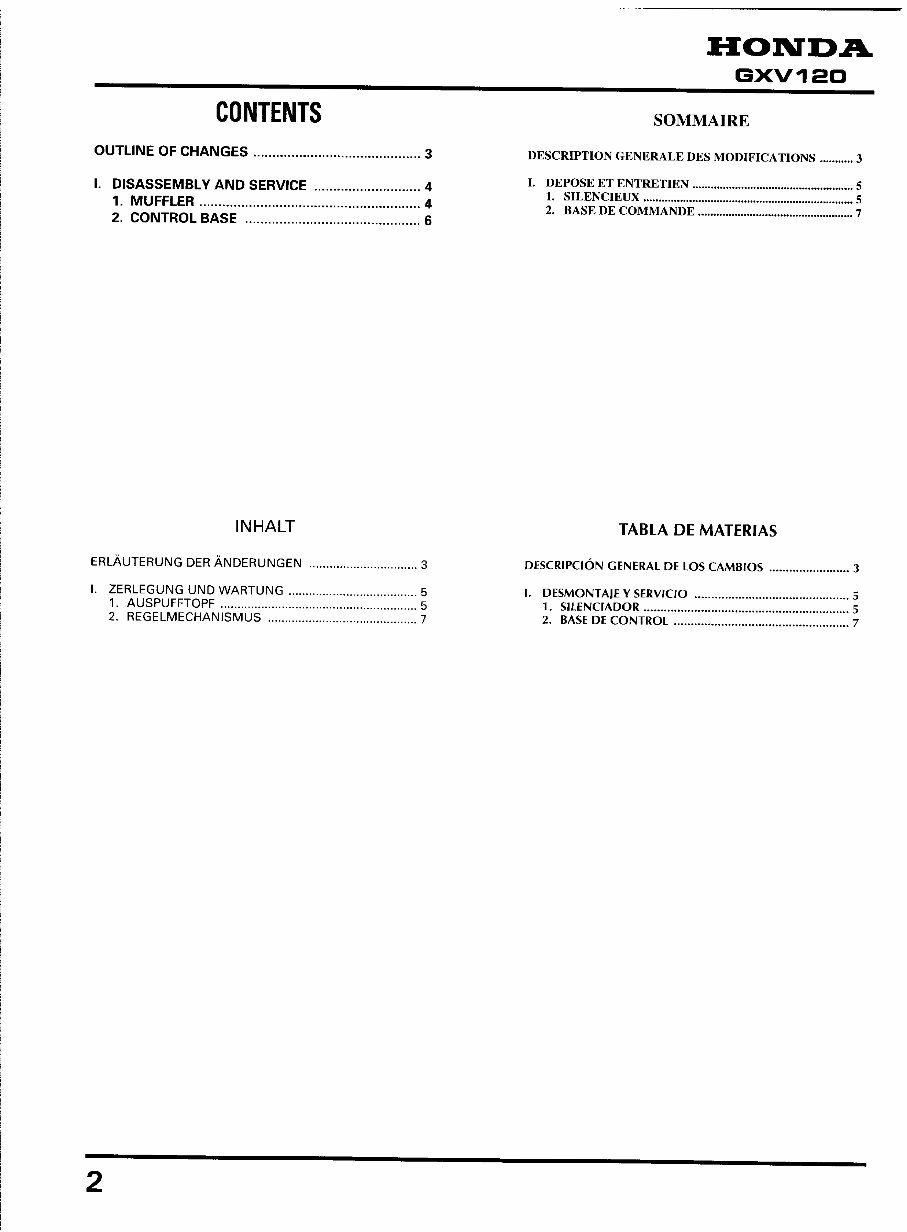 Honda GXV120, GXV160 Engine Complete Workshop Service Repair Manual preview img 3