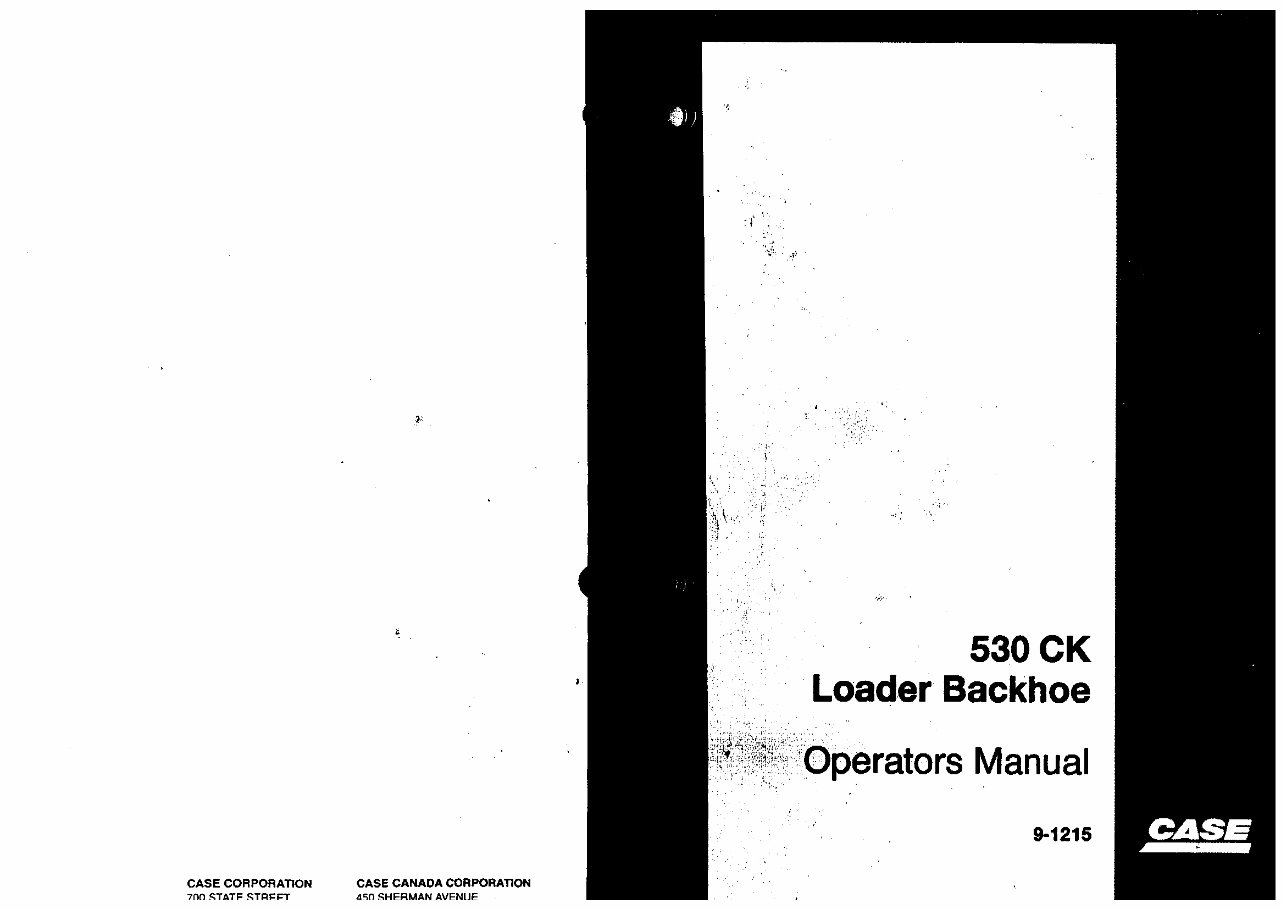 Case 530CK 530 Backhoe Loader Workshop Service & Repair Manual # 1 preview img 1
