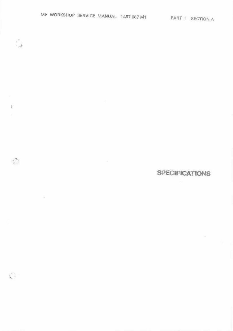 MASSEY FERGUSON MF 50B Loader Excavator Full Service Manual preview img 1