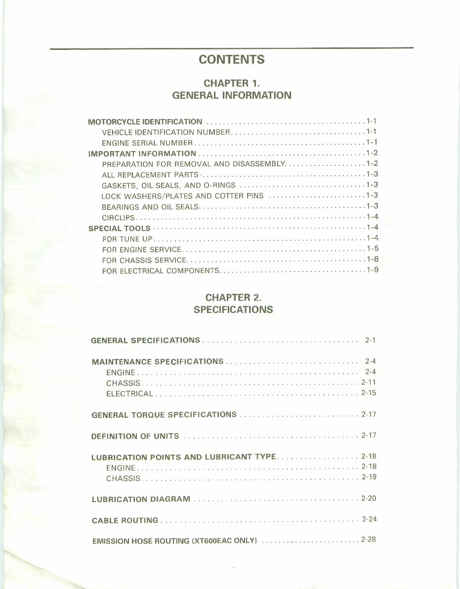 1990-1996 Yamaha XT600 XT600E Service Manual Repair Manuals -and- Owner's Manual, Ultimate Set preview img 6